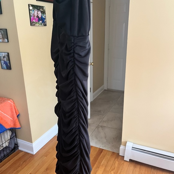 EUC Kikiriki Black Rouched Bodycon Minidress - Picture 6 of 6